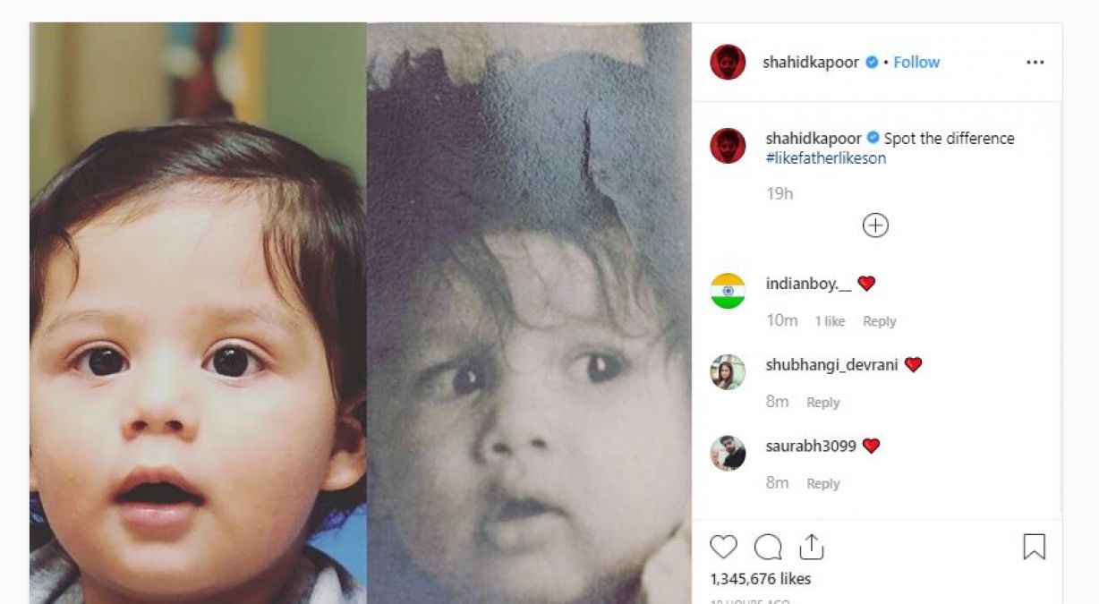 हूबहू शाहिद कपूर की तरह दिखता है उनका बेटा, फोटो जमकर हो रही वायरल