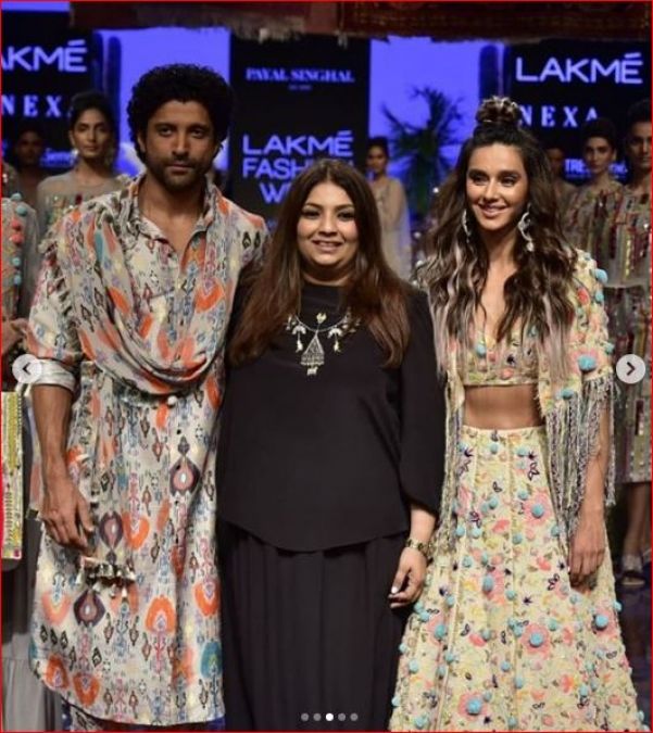 Farhan and Shibani Dandekar, seen at Lakme Fashion Week together!