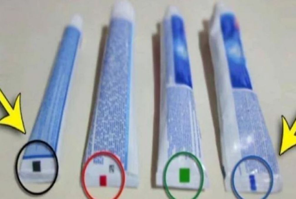 क्या है टूथपेस्ट के ट्यूब पर बनी अलग-अलग रंग की पट्टियों का मतलब ? जानकर घूम जाएगा माथा