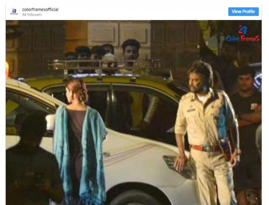 Darbar: Rajinikanth's fierce look leaked, his tremendous style seen in Khaki!
