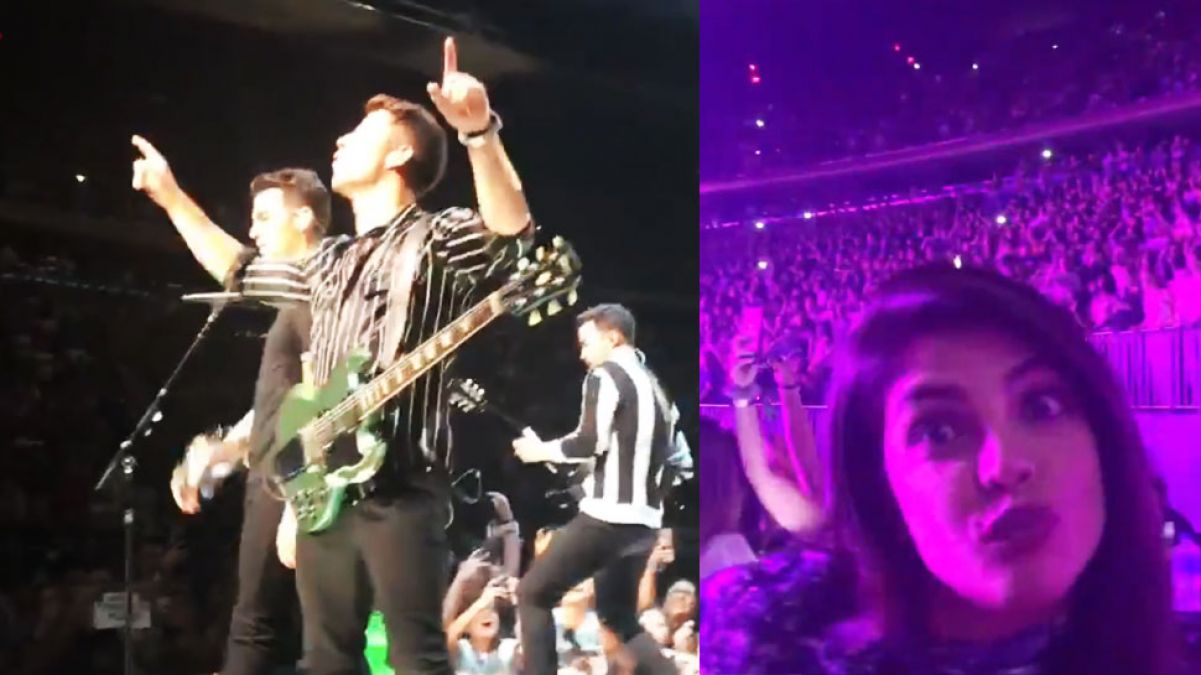 VIDEO: Anupam Kher, Priyanka, who arrived at the Jonas Brothers Concert, had fun together!