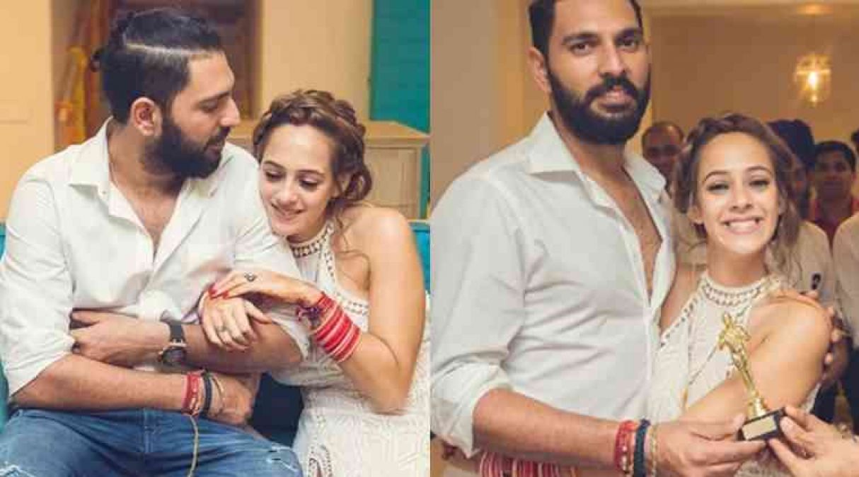Yuvraj and Hazel celebrates three years of togetherness, wishes each other this way