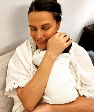 PHOTOS: Neha Dhupia pens a cute note for her baby son as he completes two months