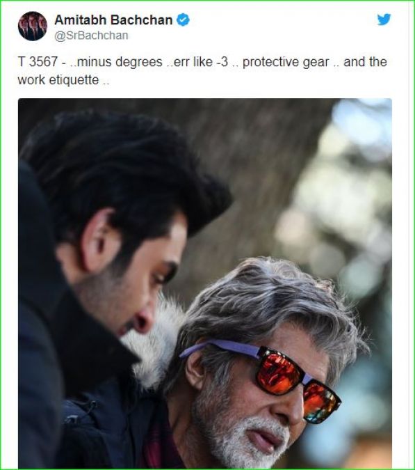 Amitabh shares black and white photo in traditional cap and heavy jacket