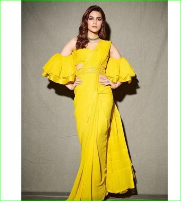 Kriti Sanon stuns in yellow sari, check out picture here