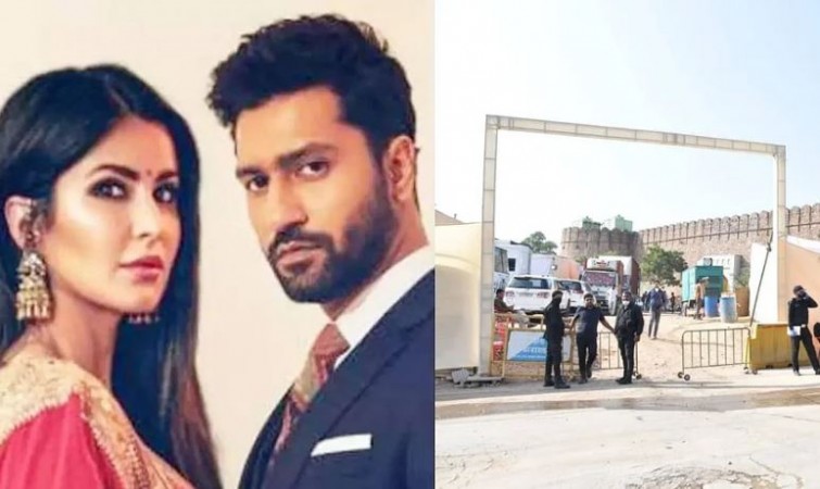 Photos from outside the venue of Vicky-Katrina's wedding surfaced