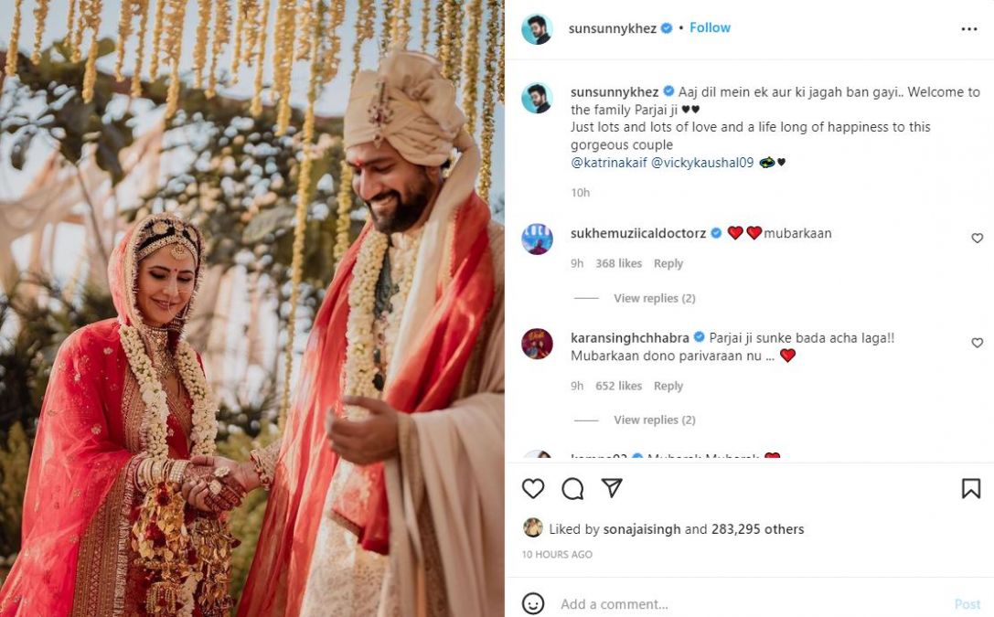 'Welcome to the family Parzai ji', Sunny Kaushal on Katrina-Vicky's marriage