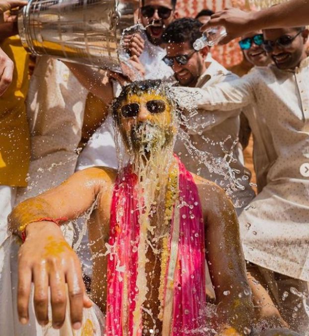 Inside Katrina Kaif and Vicky Kaushal bewitching Haldi ceremony, See photos