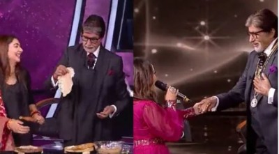 Amitabh made roti and danced on the sets of KBC 13