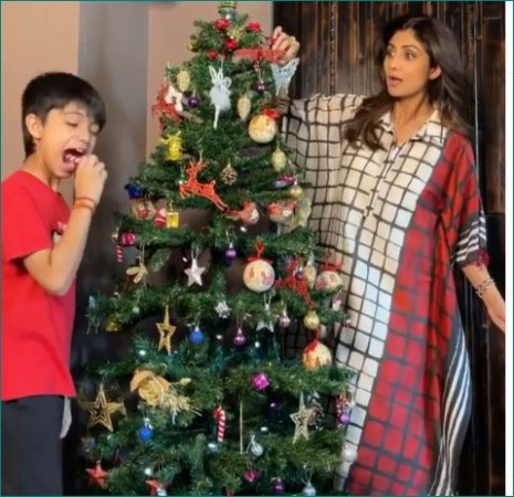 Shilpa Shetty starts Christmas preparations, video goes viral