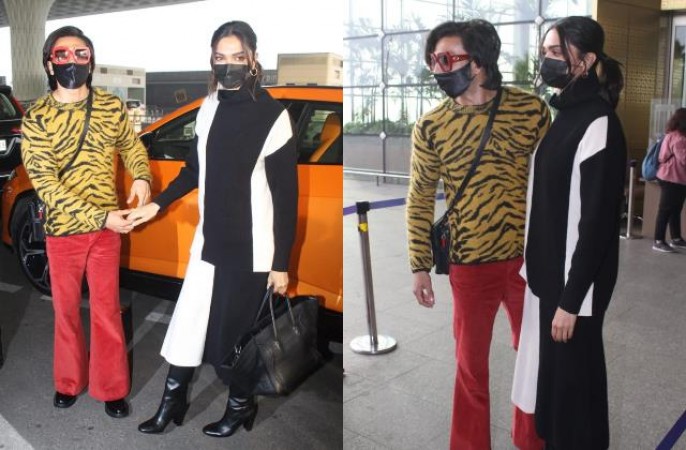 Bollywood romantic couple 'Deepveer' spotted at airport, photo goes viral
