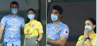 Alia Bhatt-Ranbir Kapoor reach Goa to watch football match, photos go viral