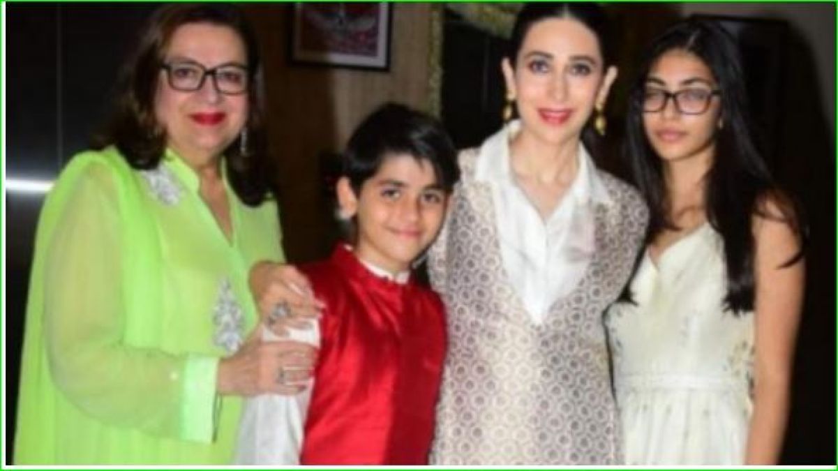 Kareena and Karisma looked very beautiful in brother's engagement ceremony