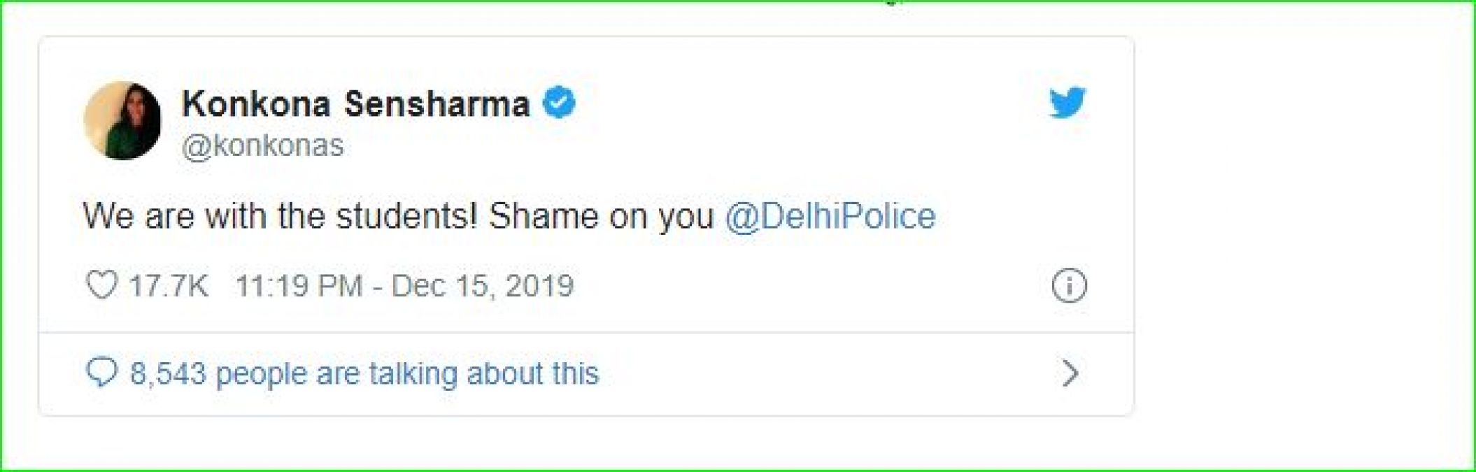 This actress's anger erupted on Delhi Police, says- 