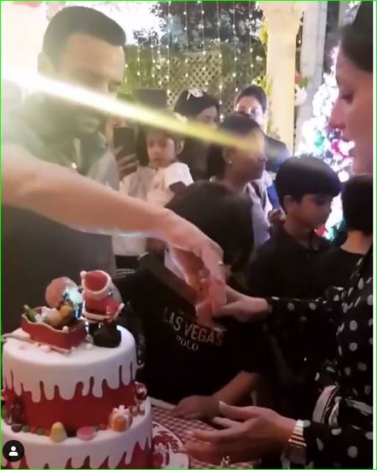 Video: Despite the demand for two cakes, Taimur cut only one cake