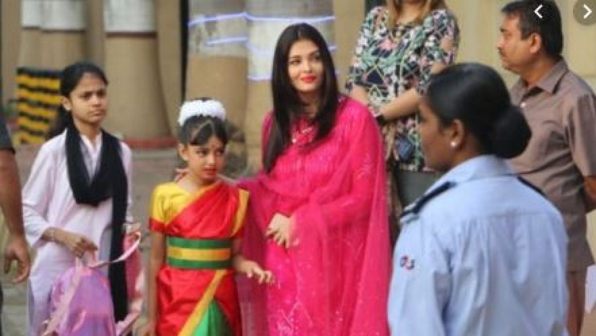 Aishwarya Rai's daughter arrived at the school's annual function, photos going viral