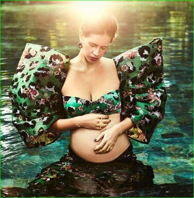 Kalki Koechlin flaunts her baby bump in latest maternity photoshoot