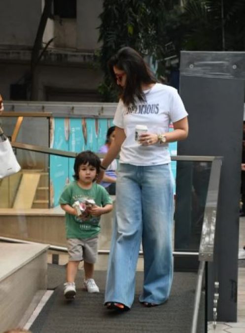 Taimur spotted with granny and mother Kareena Kapoor Khan doing Christmas shopping