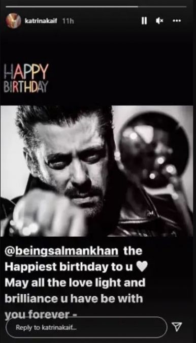 Katrina Kaif wishes Salman a happy birthday by writing a special post