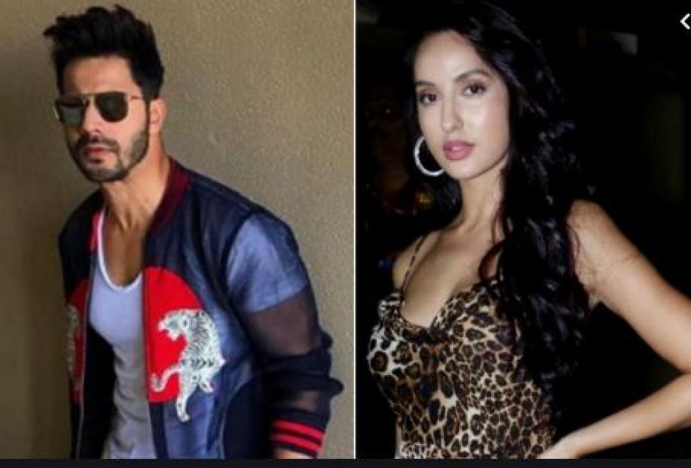 Varun Dhawan-Nora Fatehi escapes from crowd, Video goes viral