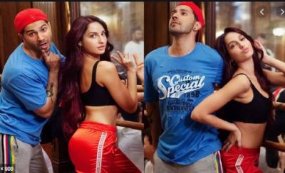 Varun Dhawan-Nora Fatehi escapes from crowd, Video goes viral