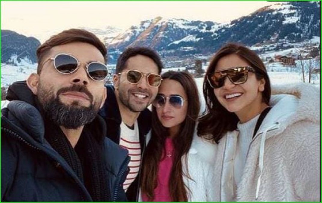 Beautiful coincidence with Anushka-Varun, reaches this place to celebrate New Year