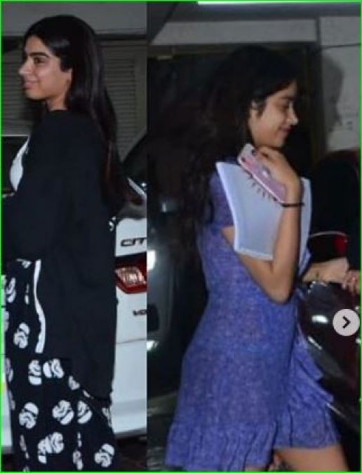 Janhvi Kapoor wore such dress on sister's birthday undergarments seen, getting trolled