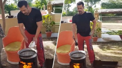 Bollywood's Chulbul Pandey seen cooking on stove, video viral