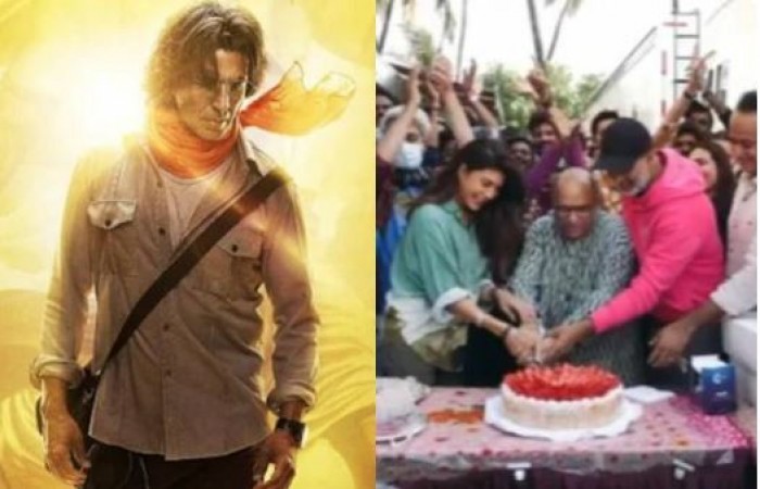 अक्षय ने पूरी की फिल्म 'राम सेतु' की शूटिंग, केक काटकर कही यह बात