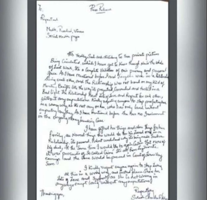 As soon as Sukesh's hand-written note went viral, people started calling Jacqueline unfaithful