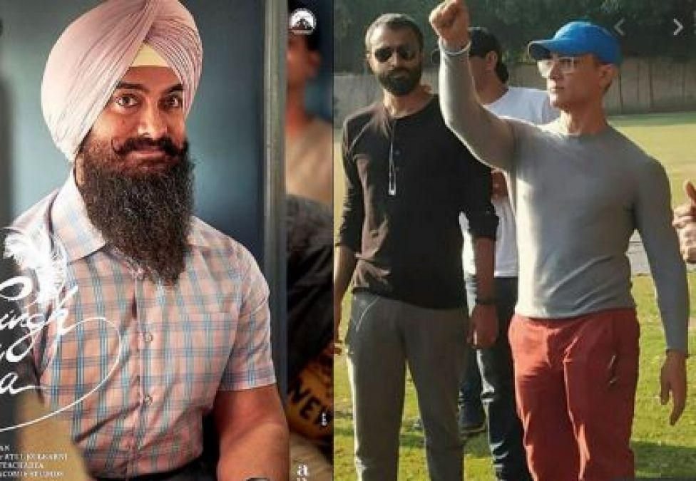 Aamir Khan appeared in clean shave, shooting for Lal Singh Chadha's next schedule