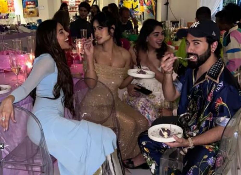 Ajay Devgn's daughter wreaks havoc of her beauty at a night party, see pics