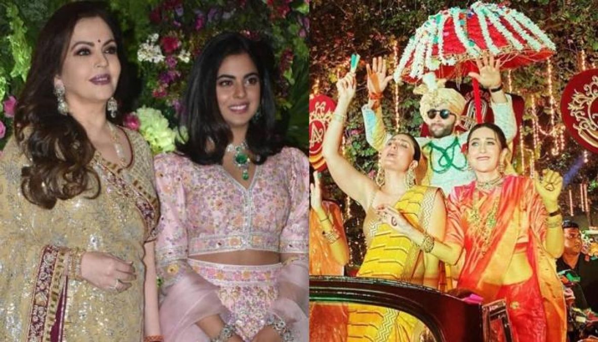 Isha Ambani looks beautiful in Kareena's brother's wedding, looks adorable in a pink lehenga