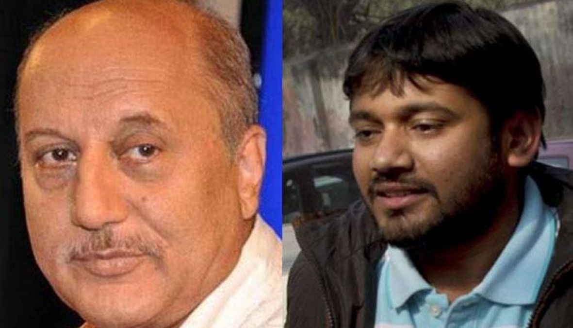 Anupam Kher mocks the Azadi Slogans of Kanhaiya Kumar and others