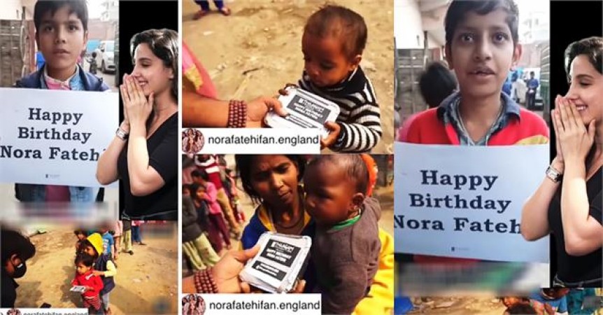 VIDEO: Nora gets emotional after distributing food among the poor on birthday