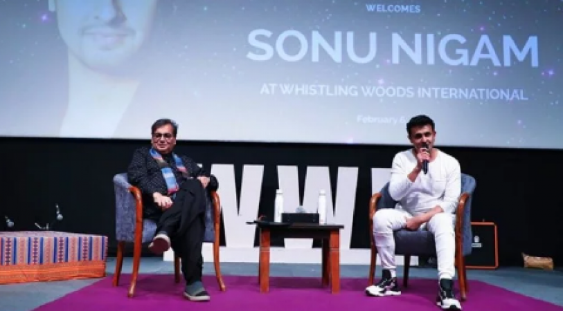 Sonu Nigam told school students the key to success, and taught how to be a good singer
