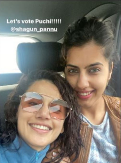 Delhi Voting: Taapsee Pannu reaches with the family to vote, shares this picture