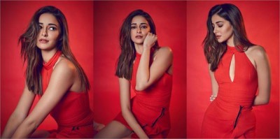 Ananya sets internet on fire in red short dress