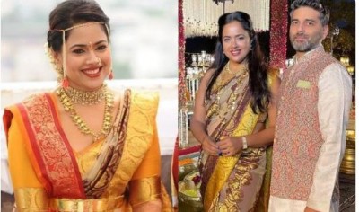 Sameera Reddy wore a wedding sari after 8 years, shared picture and wrote this