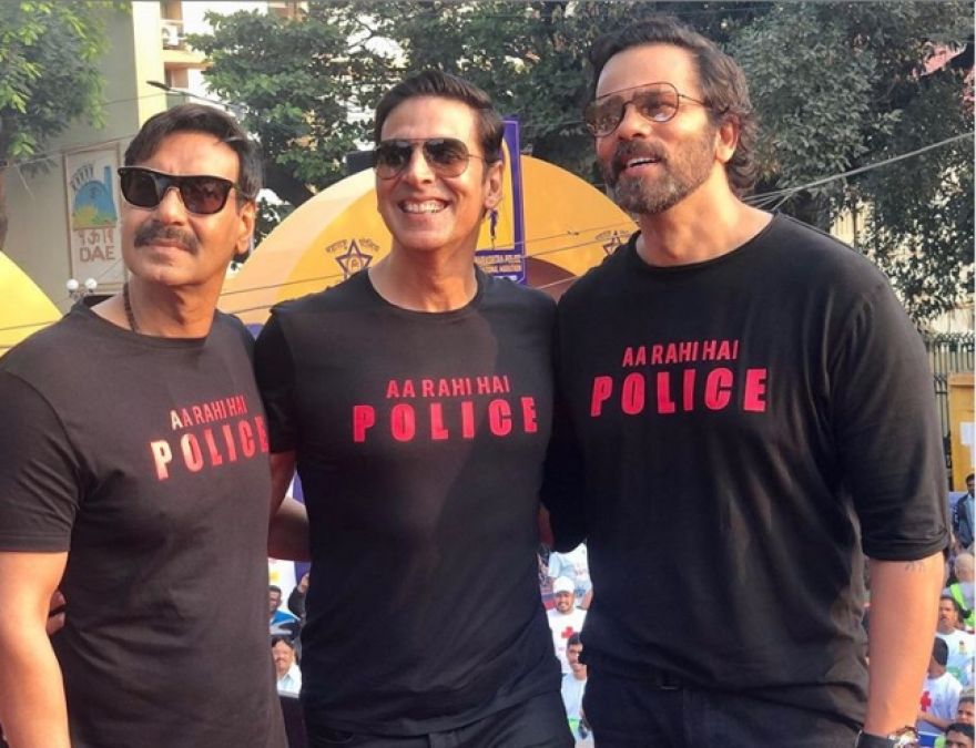 Sooryavanshi's team arrived in Maharashtra Police Marathon, Akshay-Ajay ran with police