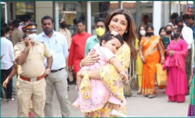 Shilpa Shetty visits Siddhivinayak temple on daughter's birthday, photos surfaced
