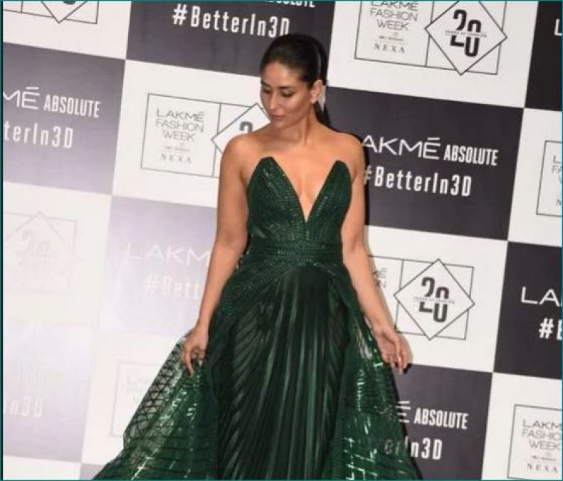 Kareena Kapoor looks stunning in green gown at Lakme Fashion Week
