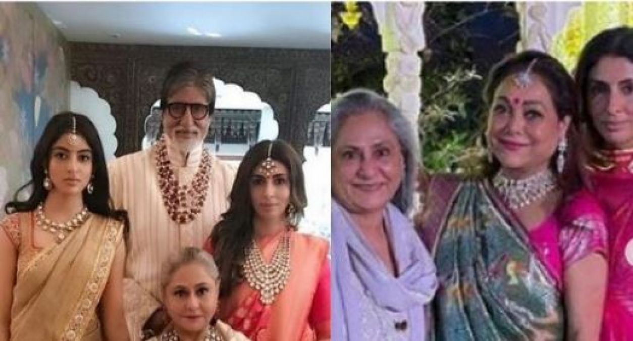 अनमोल अंबानी की शादी में बच्चन परिवार ने मचाया धमाल, सामने आईं तस्वीरें
