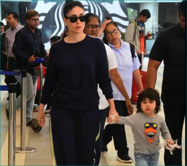 Taimur Ali Khan spotted in Mumbai with mother, photos go viral