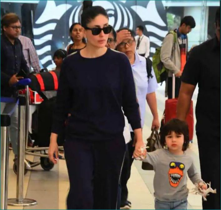 Taimur Ali Khan spotted in Mumbai with mother, photos go viral