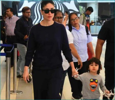 Taimur Ali Khan spotted in Mumbai with mother, photos go viral