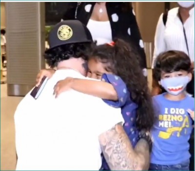 Emotional video of Sunny's children, met father after months
