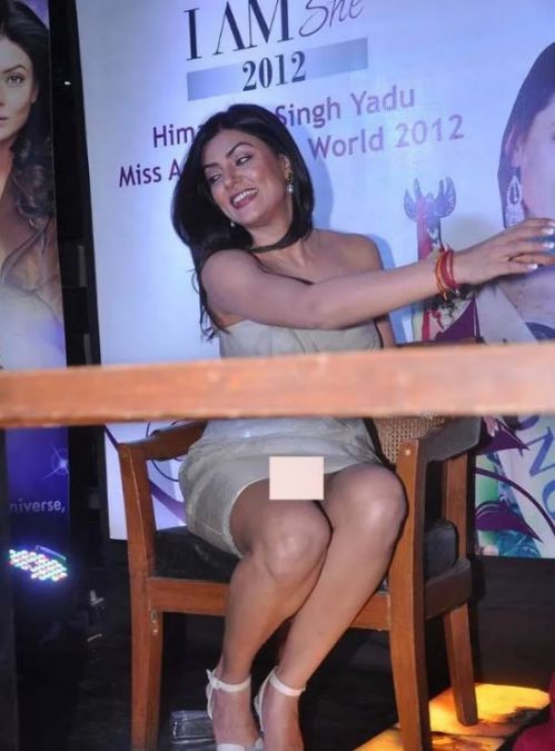 Sushmita Sen's under garments seen in mini dress, photos go viral