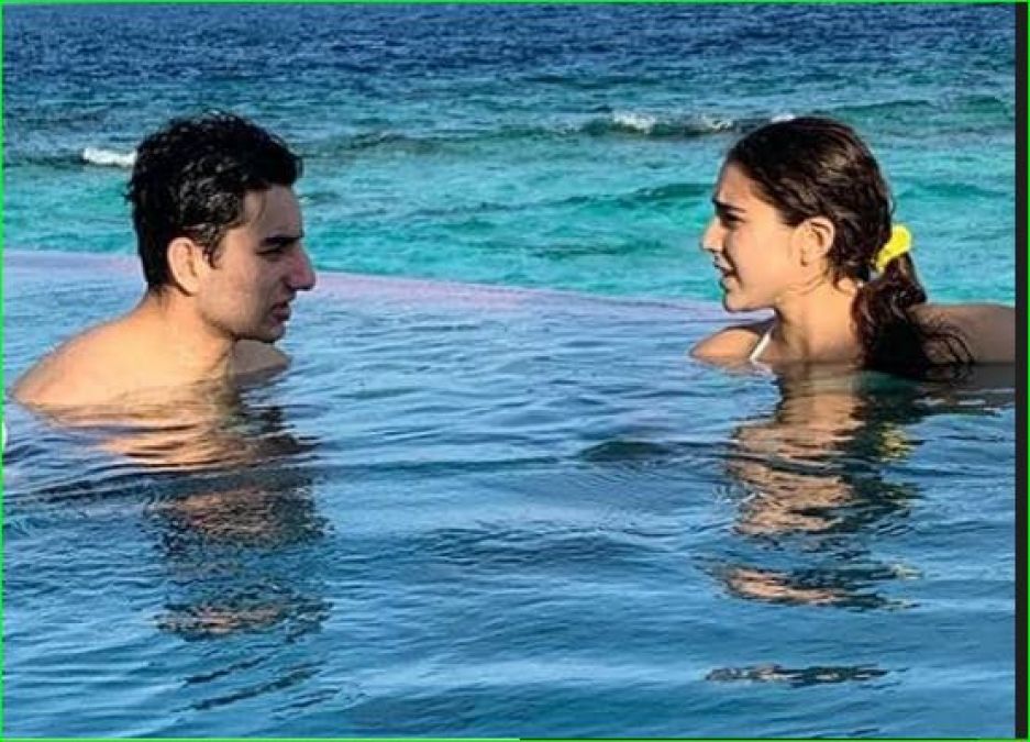 Sara Ali Khan gets trolled after bathing in pool with brother, users says- 'Are you not ashamed...'