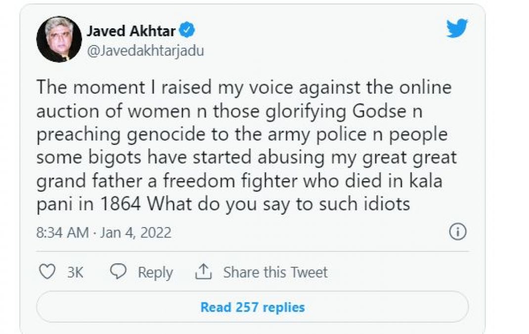 Javed Akhtar furious over Muslim women's auction, asks why PM is silent